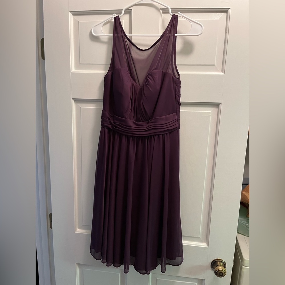 David’s Bridal Bridesmaid dress - deep purple